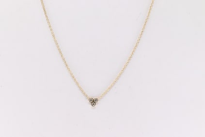 Diamond Necklace 14Kt.