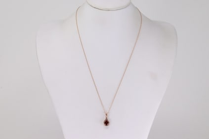 Sapphire & Garnet Necklace 10Kt.