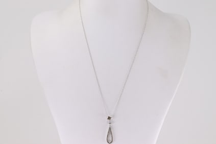 Champagne Diamond Pendant / Necklace 10Kt.