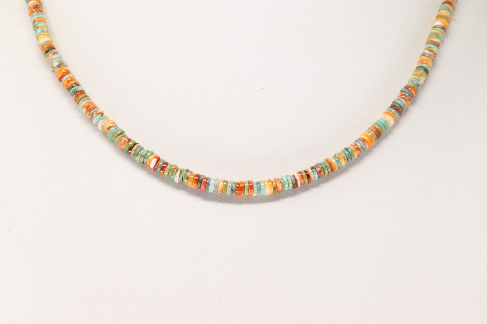 Native America Navajo Sterling Silver Multi-Color Stone Necklace. (1 of 4)