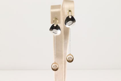Diamond Stud / Dangling Earring 18Kt.