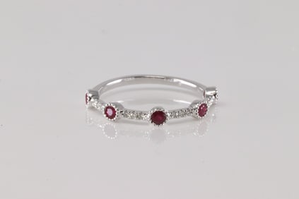 Ruby & Diamond Ring 10Kt.