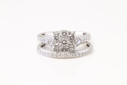 Diamond Engagement / Wedding Set Ring 14Kt.
