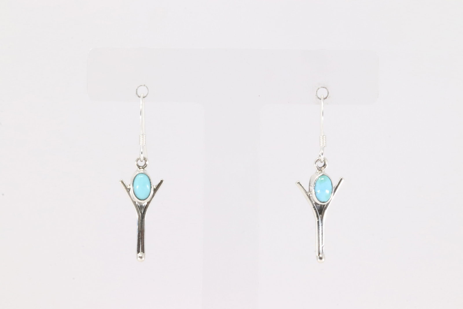 Native America Navajo Sterling Silver Turquoise Dangling Earring's By Gary Shorty.: This is a Native America Navajo Sterling Silver Turquoise Dangling Earring's By Gary Shorty.