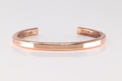 Native America Navajo Copper Bracelet Cuff By Elaine Tahe.