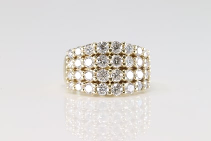 Wedding Diamond Ring 14Kt.