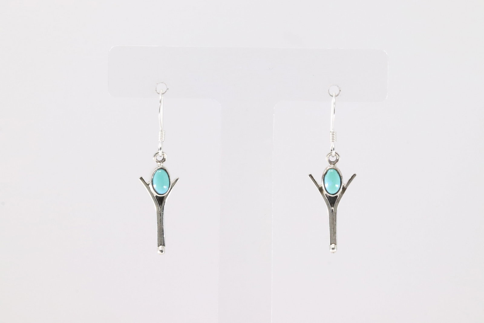 Native America Navajo Sterling Silver Turquoise Dangling Earring's By Gary Shorty.: This is a Native America Navajo Sterling Silver Turquoise Dangling Earring's By Gary Shorty.