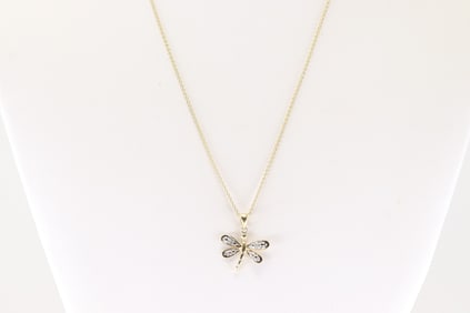 Diamond Pendant / Necklace 10Kt.