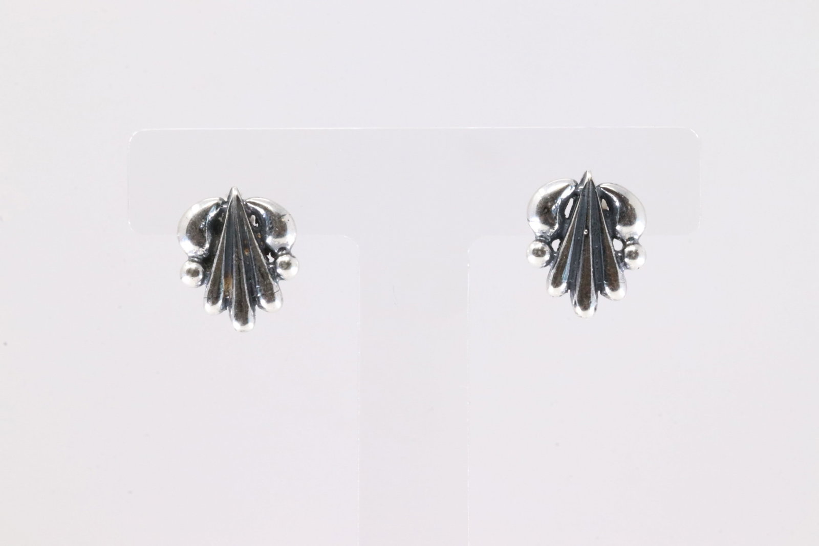 Native America Navajo Sterling Silver Solid Post Earring's By Rita Largo. (1 of 4)