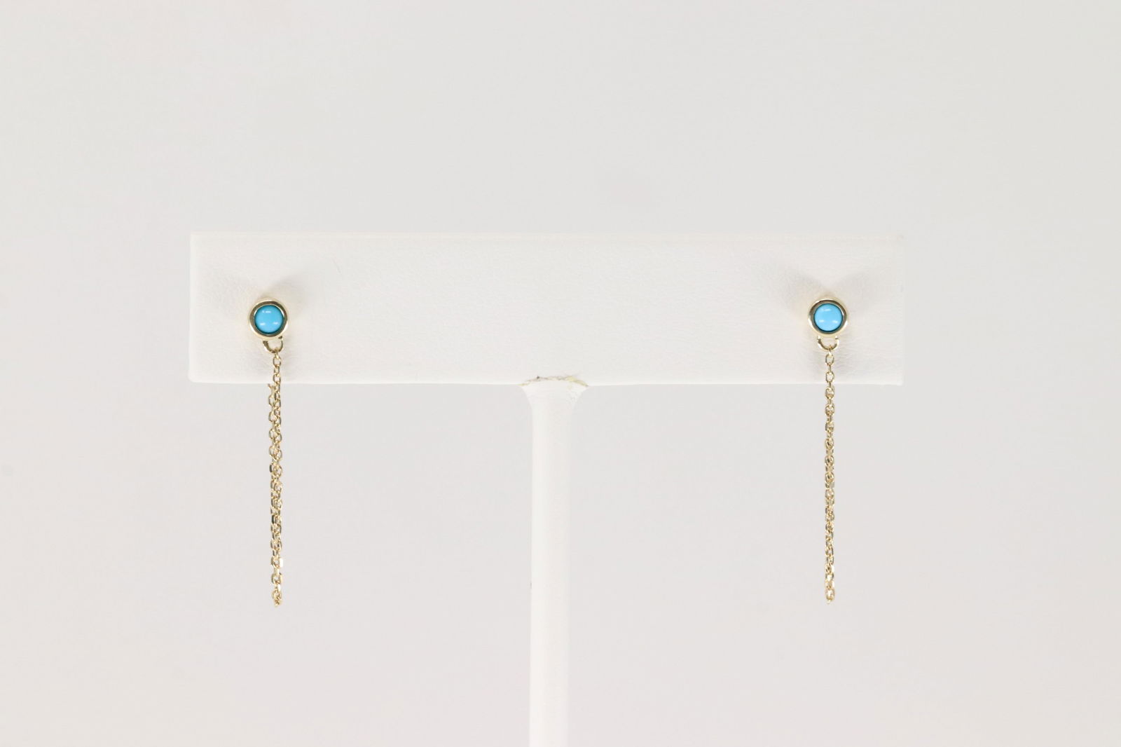 Turquoise Stud & Dangling Earring 14Kt. (1 of 3)