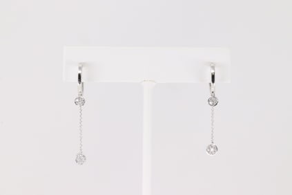 Diamond Hoop Earring 14Kt.