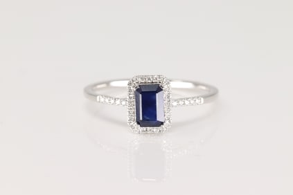 Sapphire & Diamond Ring 14Kt.