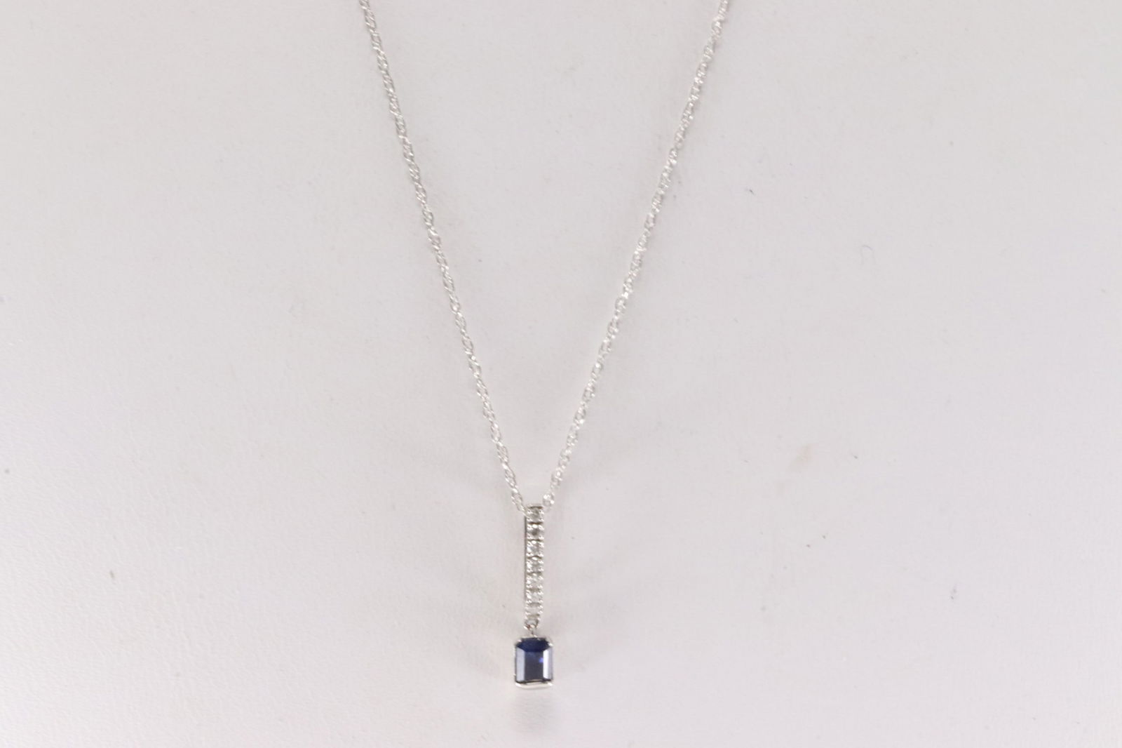 Sapphire & Diamond Pendant / Necklace 14Kt. (1 of 3)