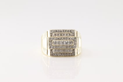 Cube Diamond Ring 14Kt.