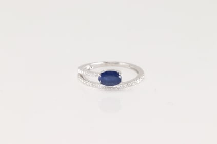 Sapphire & Diamond Ring 14Kt.
