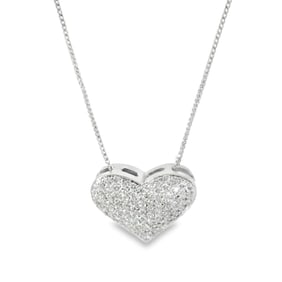 Diamond Heart Pendant / Necklace 14Kt.