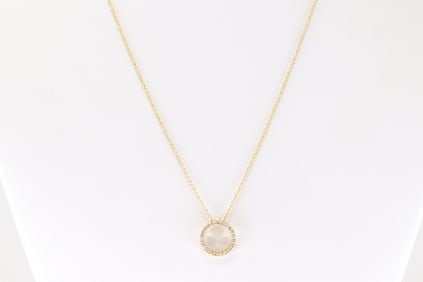 Ruby & Diamond Pendant / Necklace 18Kt.