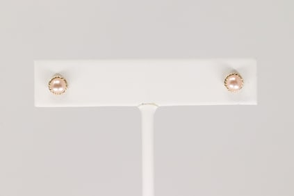 Pearl Stud Earring 14Kt.