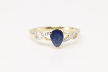 Sapphire & Diamond Ring 10Kt.
