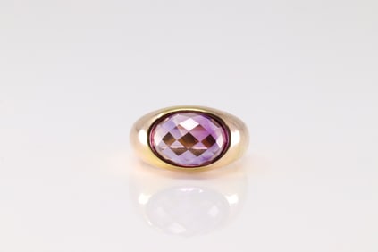 Elegant Amethyst Ring 14Kt.