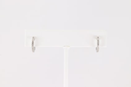 Hoop Diamond Earring 10Kt.