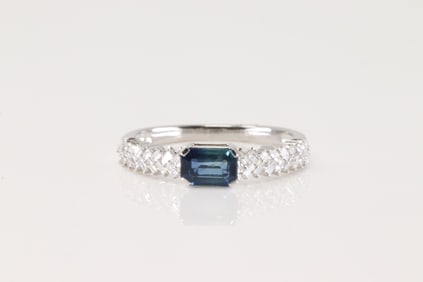 Sapphire & Diamond Ring 14Kt.