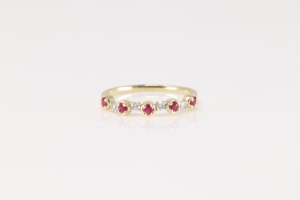 Ruby & Diamond Ring 14Kt.