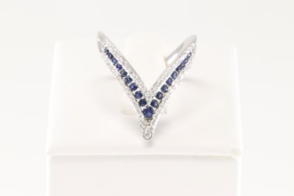 Sapphire & Diamond Ring 14Kt.