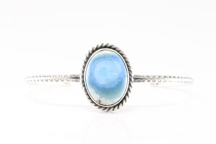 Native America Navajo Sterling Silver Golden Hill Turquoise Bracelet Cuff By Donovan Skeets.