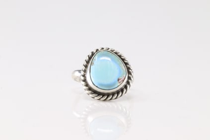 Native American Navajo Sterling Silver Golden Hill Ring By Dixon.