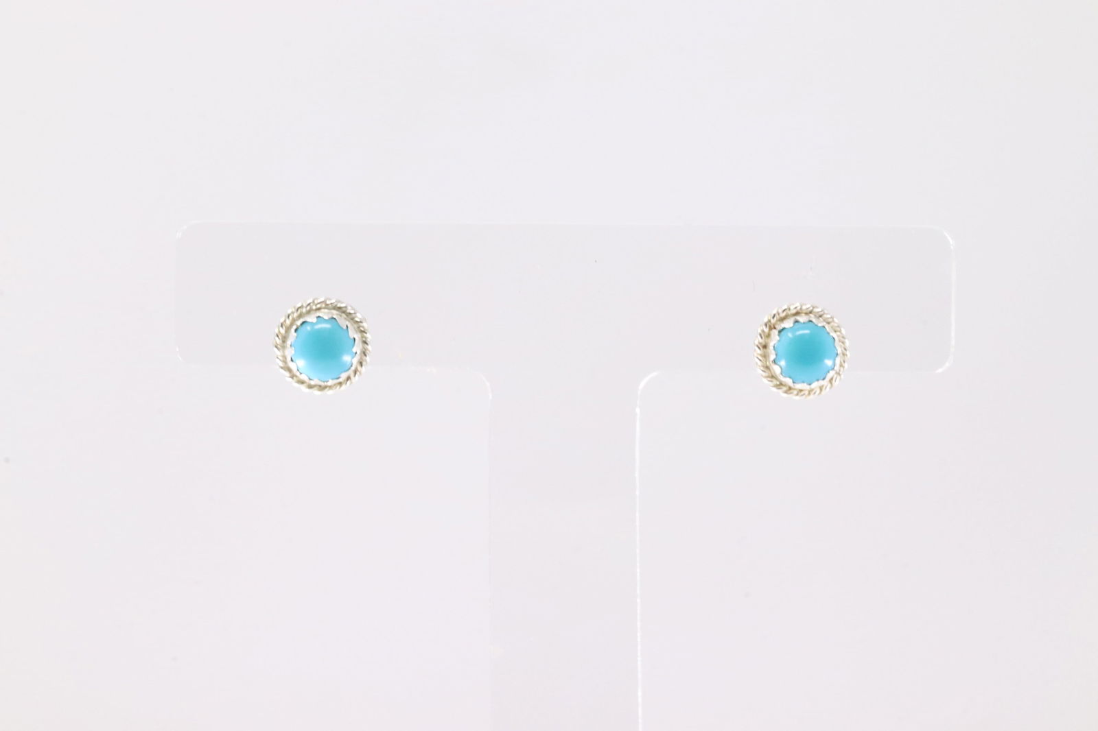 Native America Navajo Sterling Silver Turquoise Post Earring's.: This is a Native America Navajo Sterling Silver Turquoise Post Earring's.