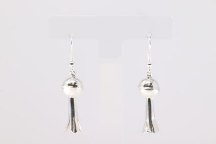 Native America Sterling Silver Blossom Dangling Earring's.