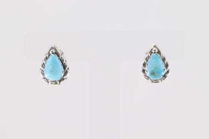 Native America Sterling Silver Turquoise Post Earring's.