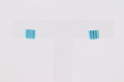 Native America Sterling Silver Turquoise Post Earring's.