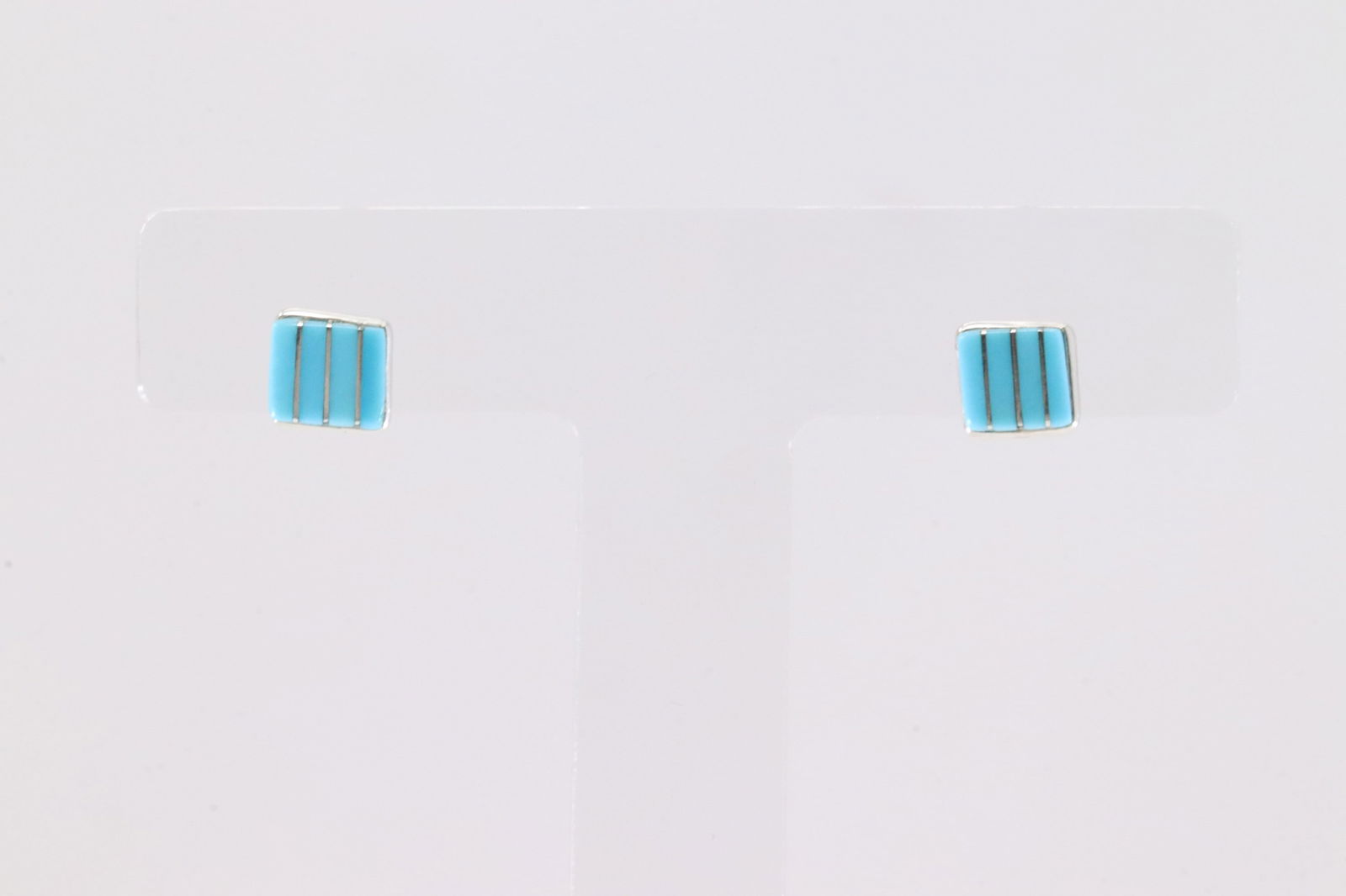 Native America Sterling Silver Turquoise Post Earring's.: This is a Native America Sterling Silver Turquoise Post Earring's.