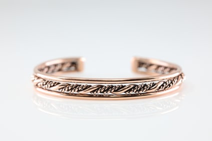 Native America Copper Bracelet Cuff.
