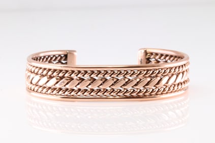Native America Copper Bracelet Cuff.