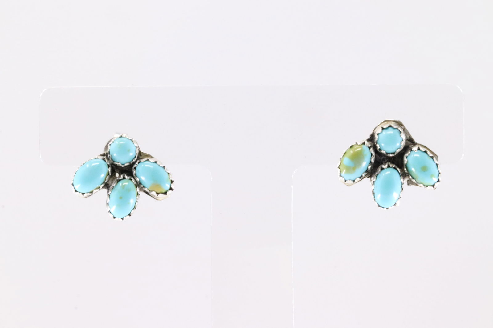 America Sterling Silver Turquoise Post Earring's.: This is a America Sterling Silver Turquoise Post Earring's.