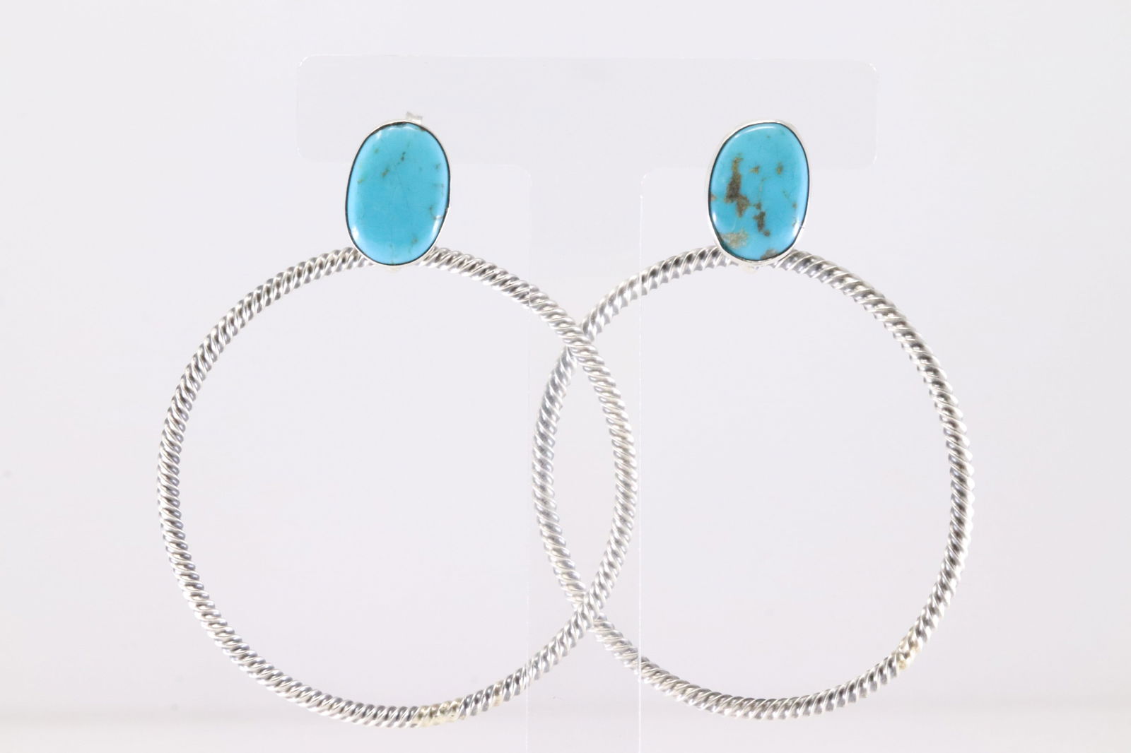 Native American Navajo Sterling Silver Turquoise / Dangling Earring's By Verley Betone. (1 of 4)