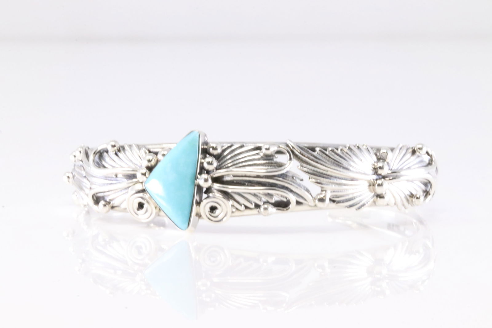 Native America Navajo Sterling Silver Turquoise Bracelet Cuff By Emerson Delgarito. From R.B.: This is a Native America Navajo Sterling Silver Turquoise Bracelet Cuff By Emerson Delgarito. From R.B. Company.