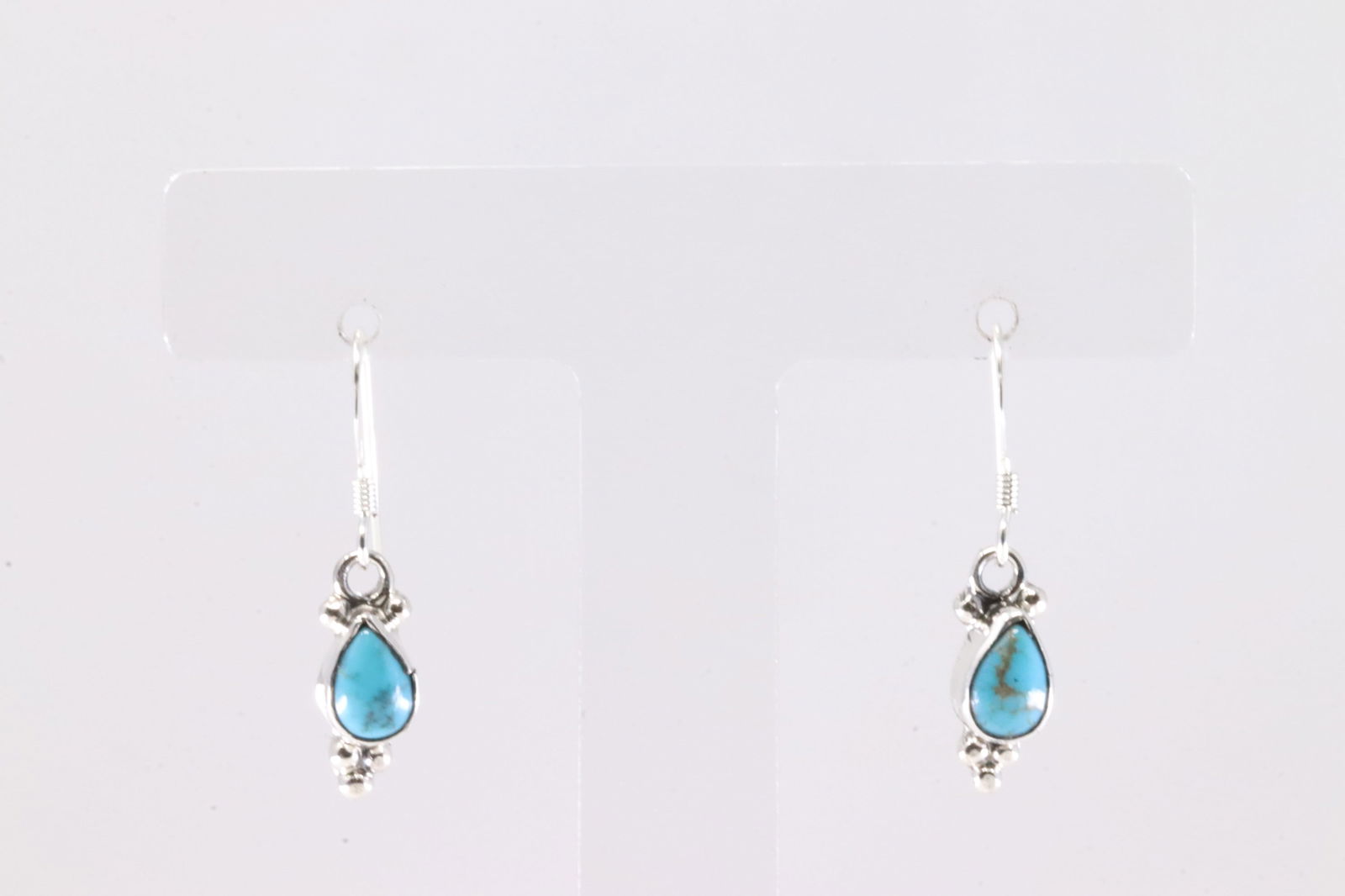 America Sterling Silver Turquoise Dangling Earring's.: This is a America Sterling Silver Turquoise Dangling Earring's.