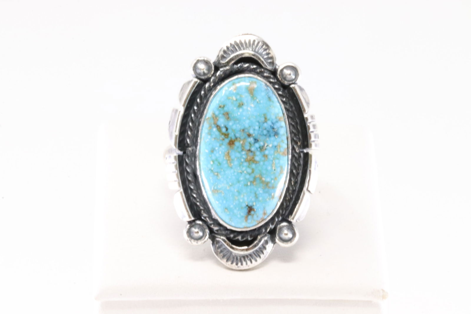 Native America Navajo Sterling Silver Turquoise Ring By Daniel Benally. (1 of 4)