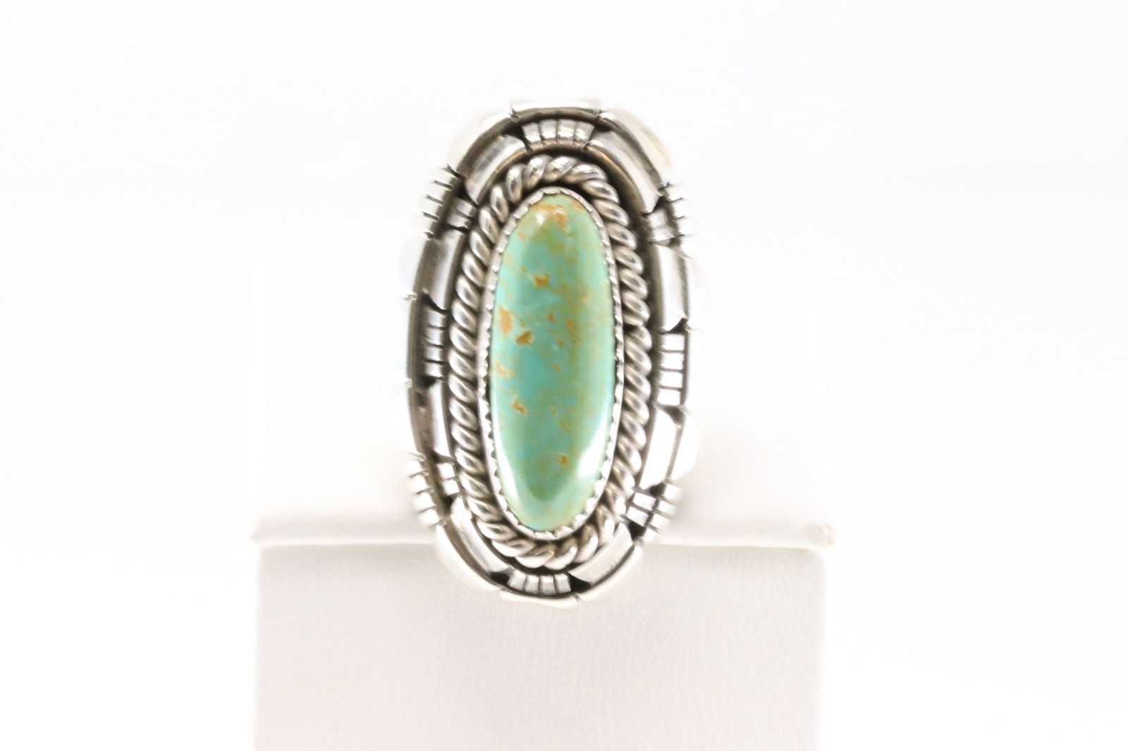 Native America Navajo Sterling Silver Turquoise Ring By W Begay. (1 of 4)