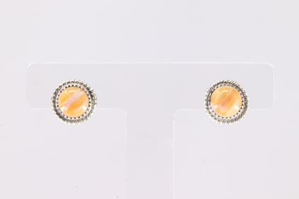 America Sterling Silver Spiny Oyster Post Earring's.