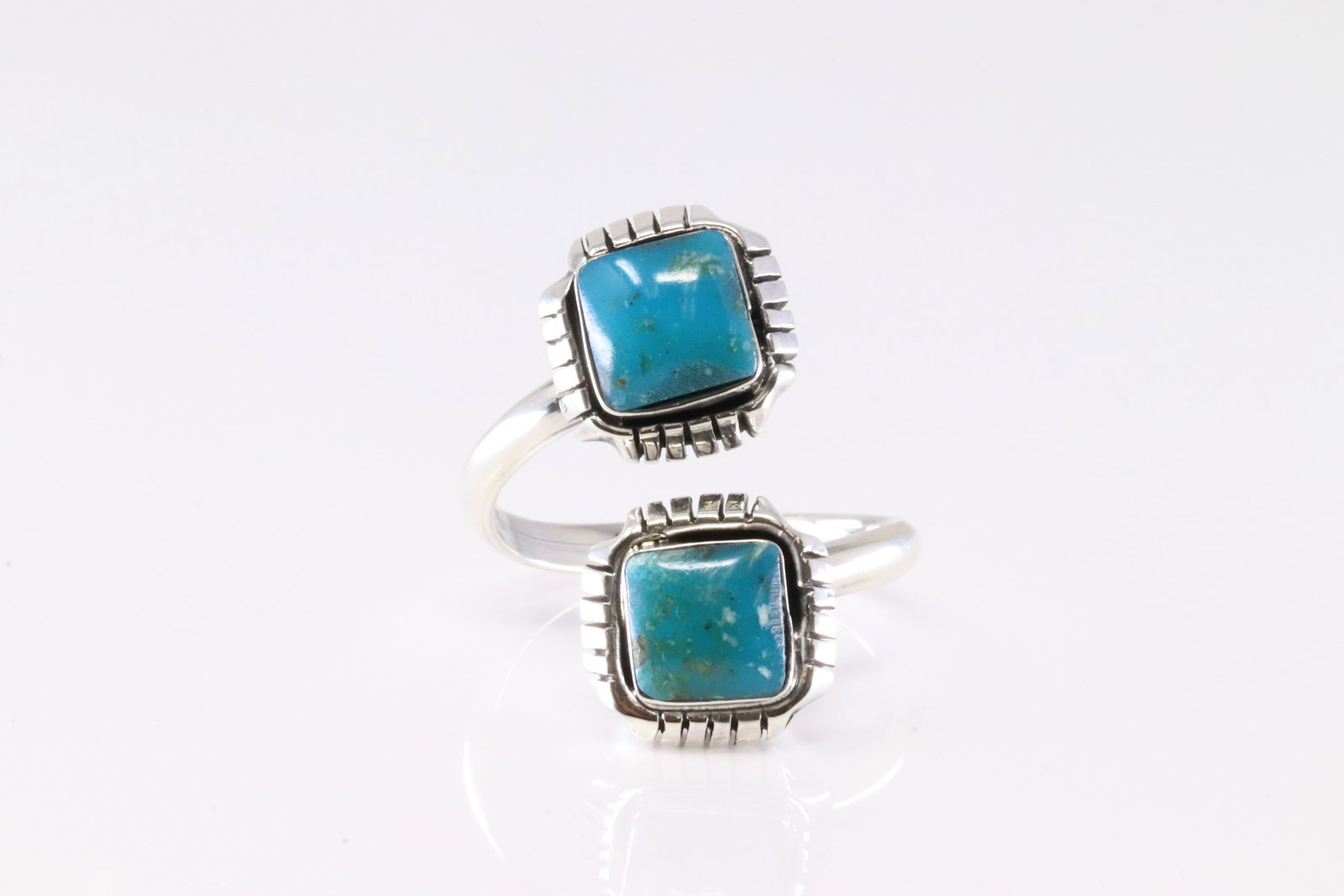 Native America Navajo Sterling Silver Turquoise Ring By Aaron Begay.: This is a Native America Navajo Sterling Silver Turquoise Ring By Aaron Begay. From R.B Company. Ring size: 11.00.
