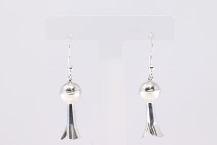 America Sterling Silver Blossom Dangling Earring's.