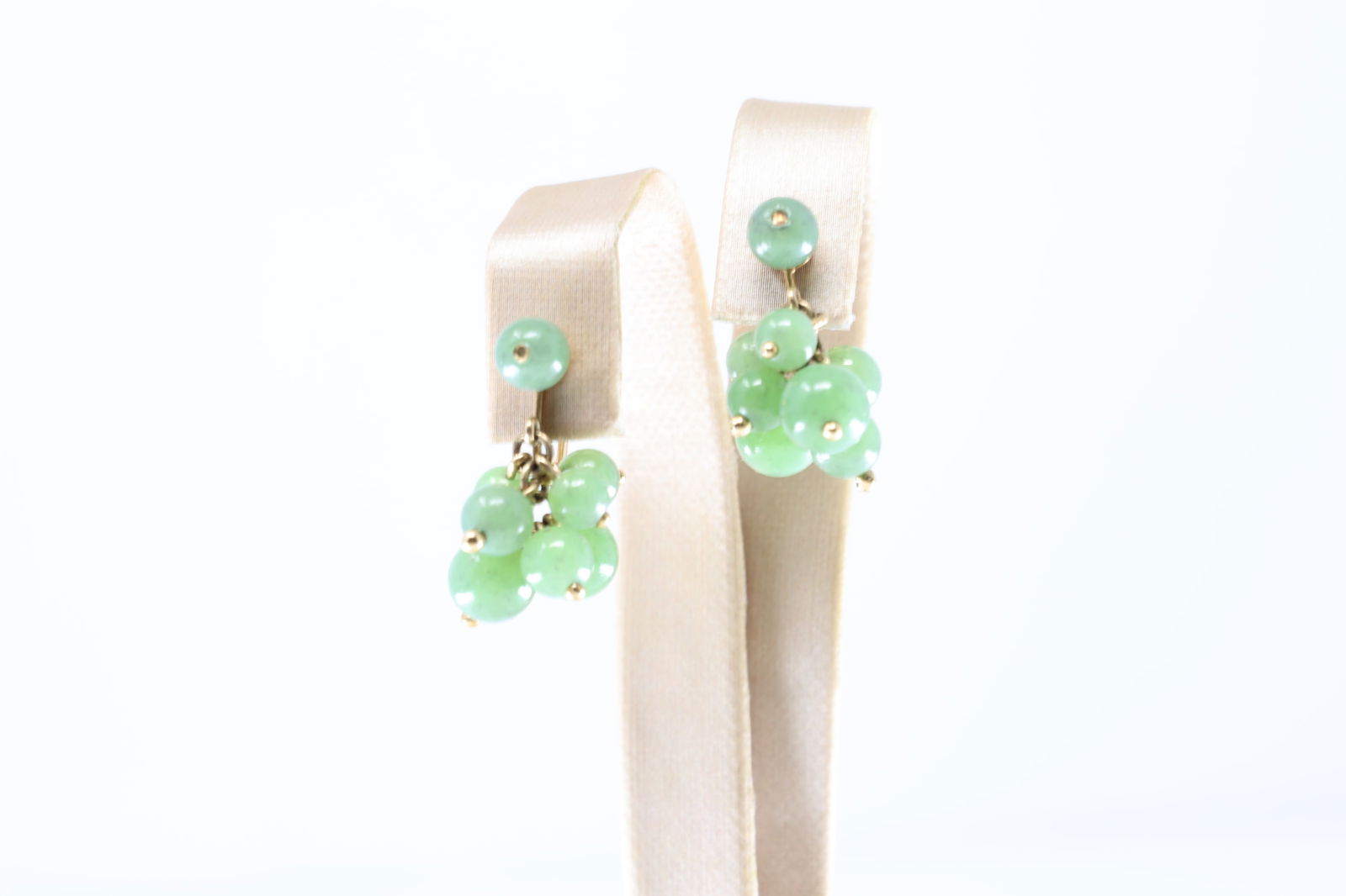 Jade Stud Earring 14Kt. - 3