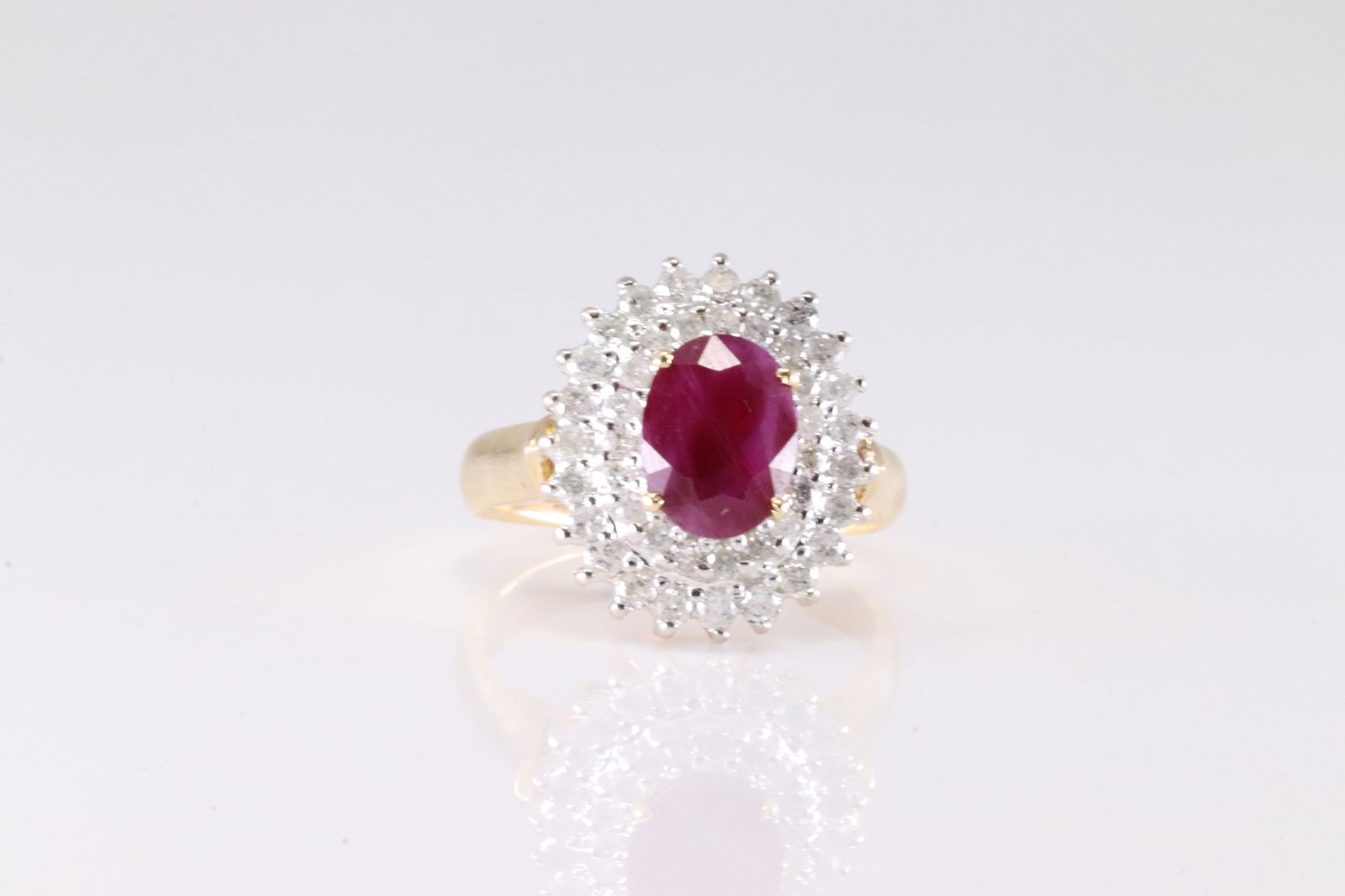 Ruby & Diamond Ring 14Kt. (1 of 4)