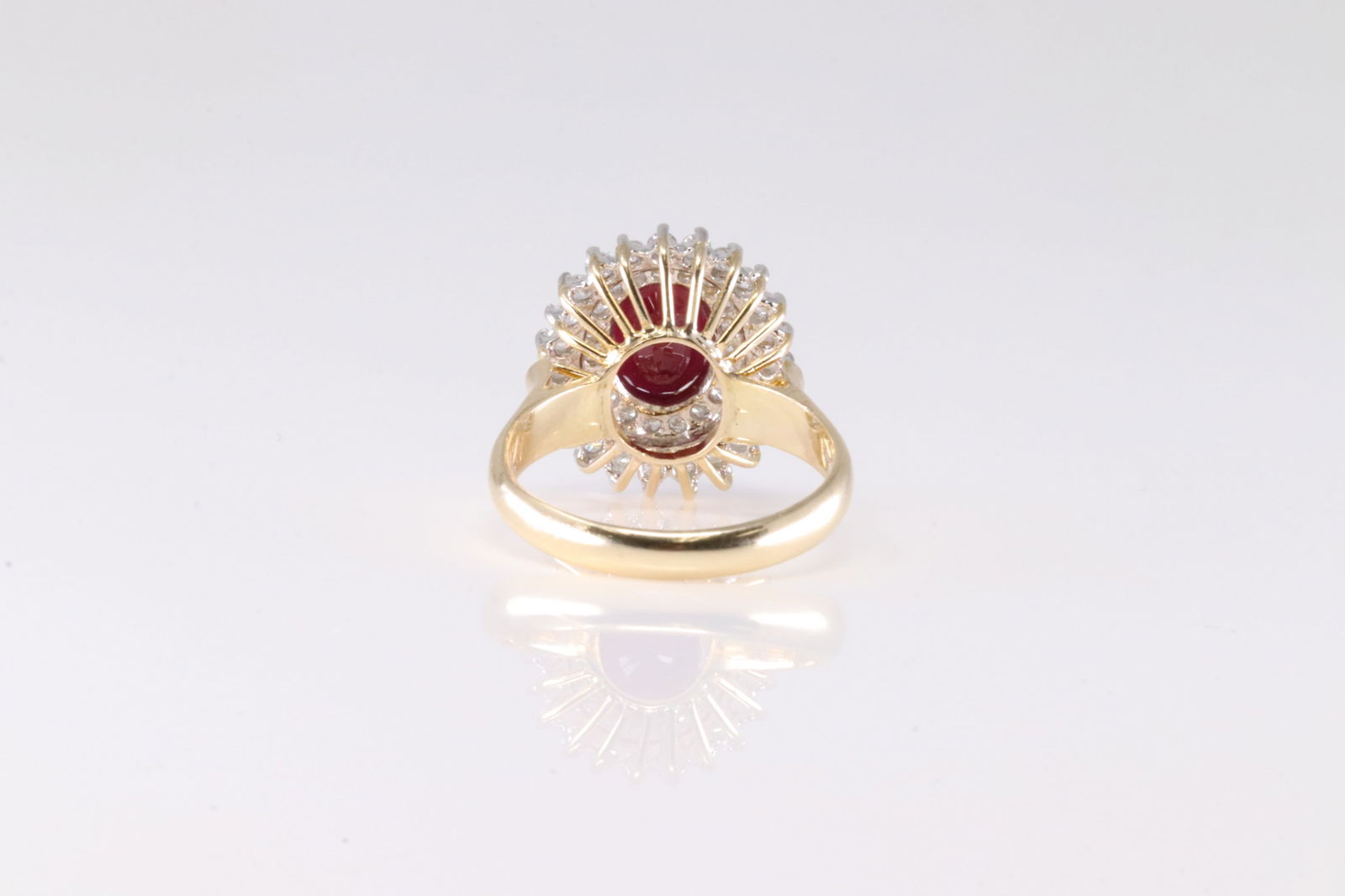 Ruby & Diamond Ring 14Kt. - 4