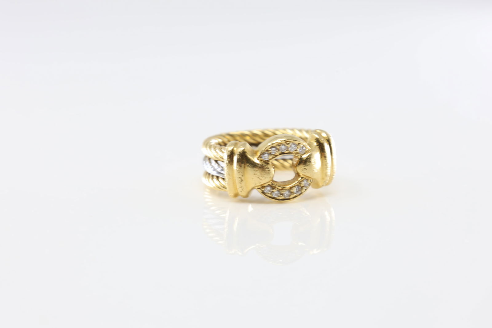 Signed Diamond Ring 18Kt. - 3